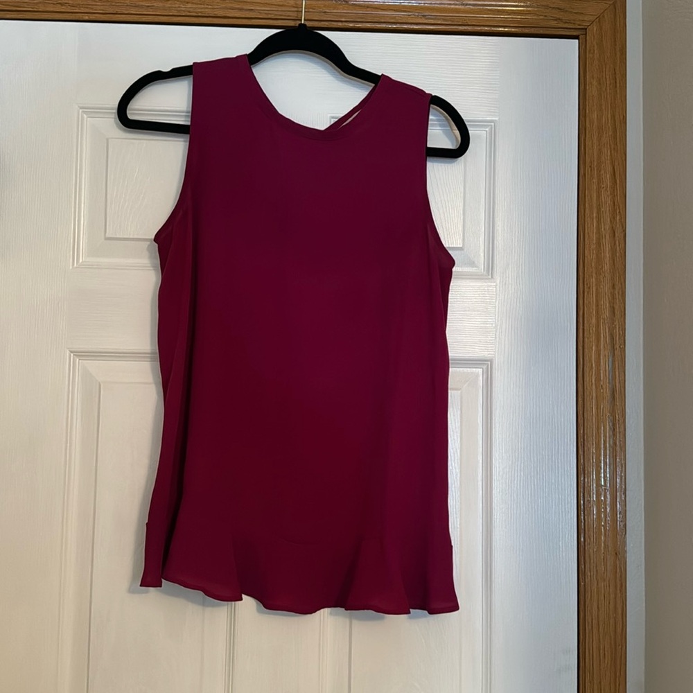 Loft Magenta Blouse Tank Size Medium